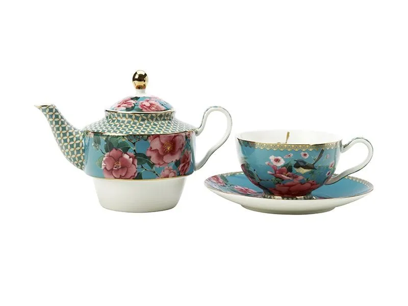 Maxwell & Williams Teas & C's Silk Road Tea For One with Infuser 380ML Aqua