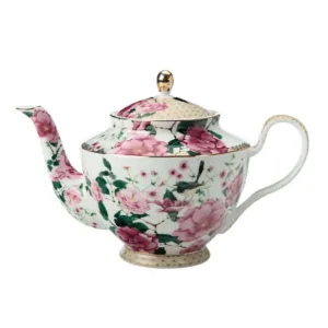 Maxwell & Williams Teas & C's Silk Road Teapot with Infuser 1 Litre White