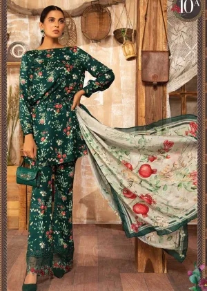 MB-110-A - Unstitched -  M.Prints Winter Collection by Maria B 2021