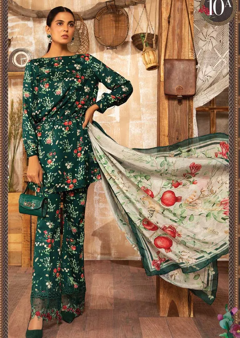 MB-110-A - Unstitched -  M.Prints Winter Collection by Maria B 2021