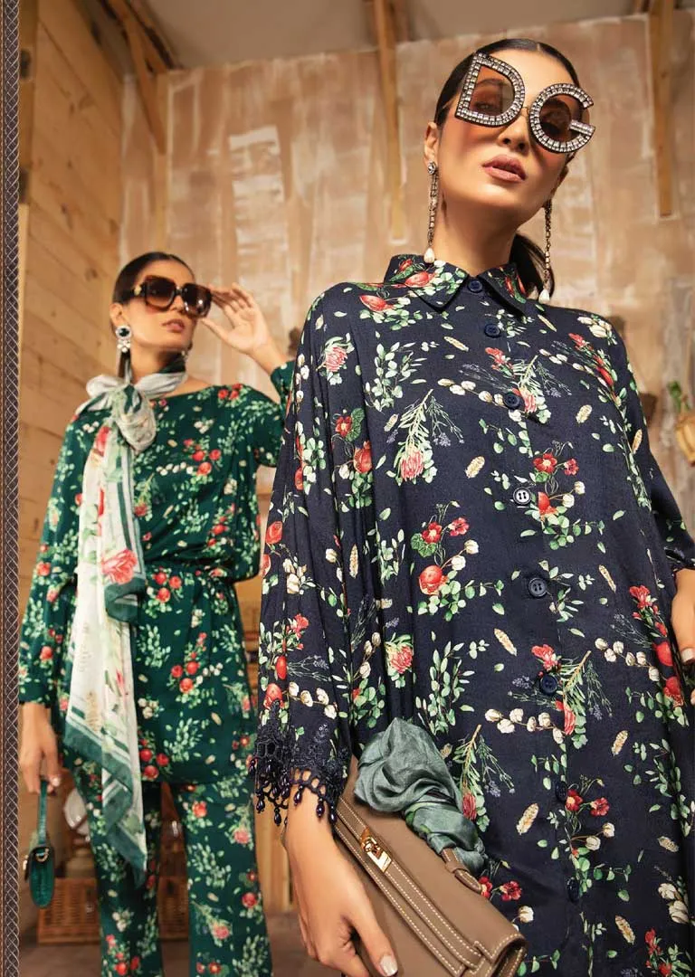 MB-110-B - Unstitched -  M.Prints Winter Collection by Maria B 2021
