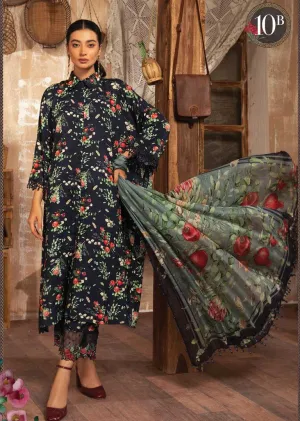 MB-110-B - Unstitched -  M.Prints Winter Collection by Maria B 2021