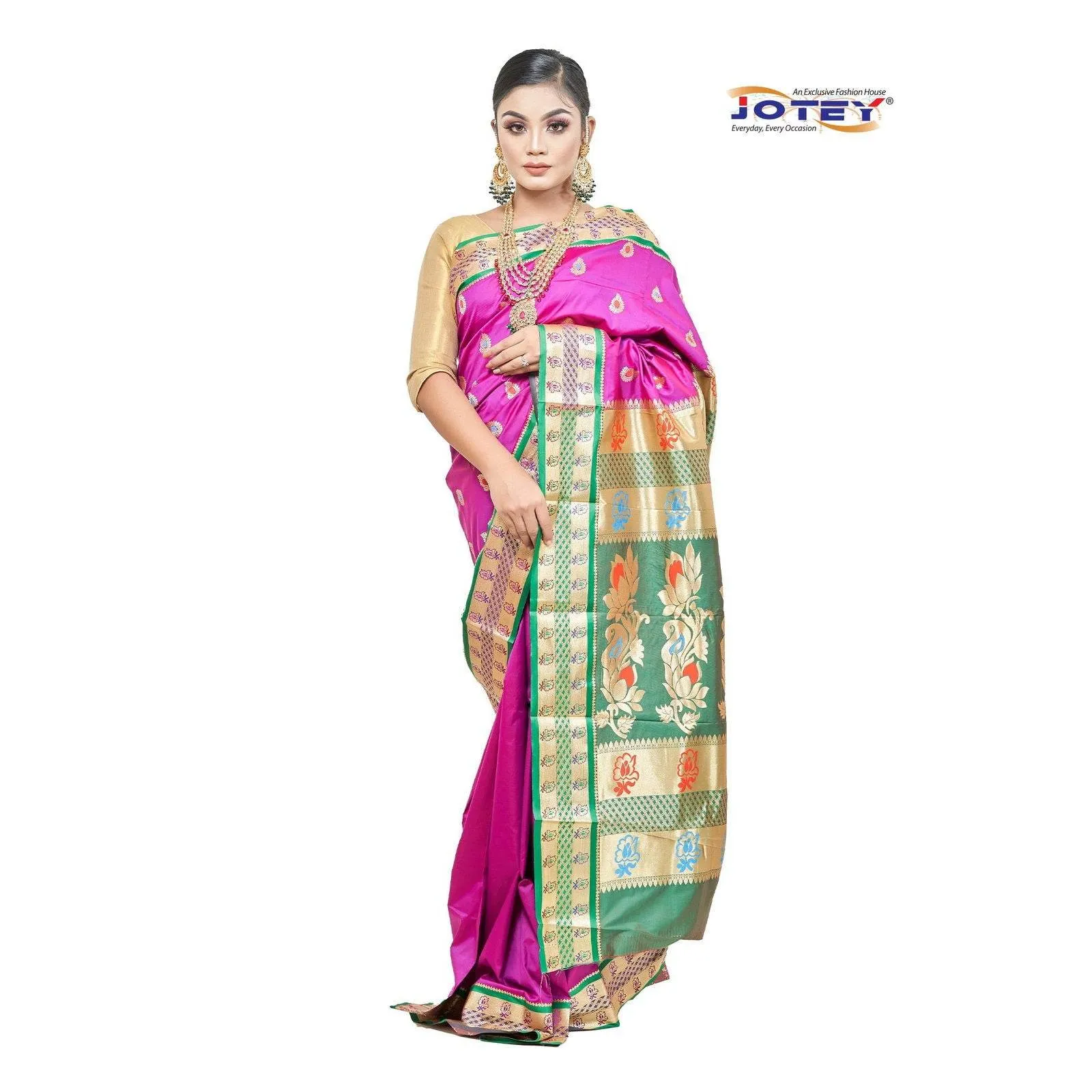 Meenakari Belgaum Katan Saree