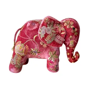 MEGAN Watermelon Elephant on Silk Velvet