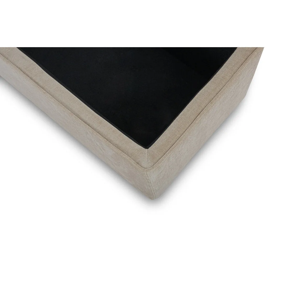 Mel MD 30, Storage Bench AllModern Upholstery Color: Honeycomb Taupe Chenille
