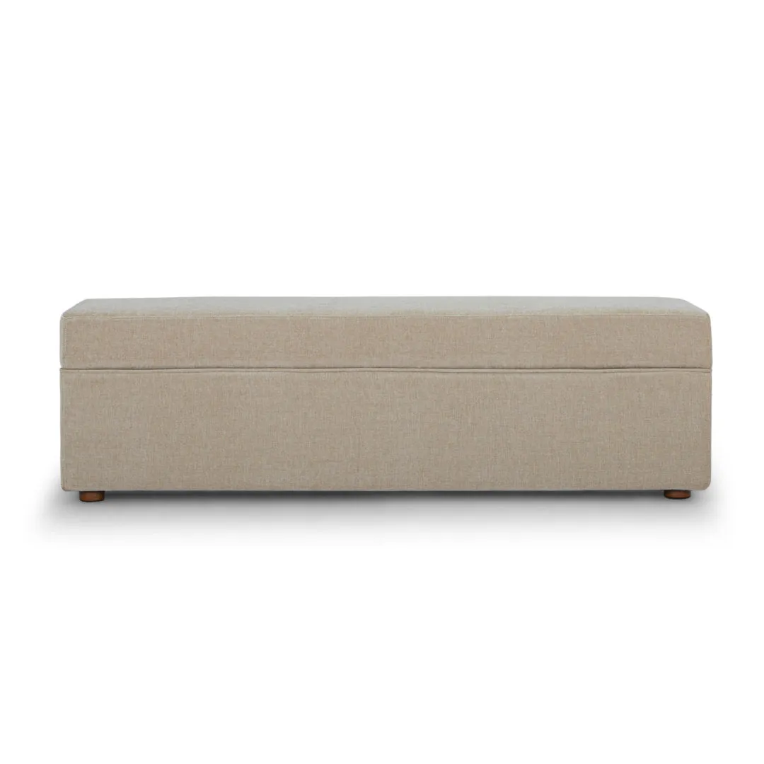 Mel MD 30, Storage Bench AllModern Upholstery Color: Honeycomb Taupe Chenille