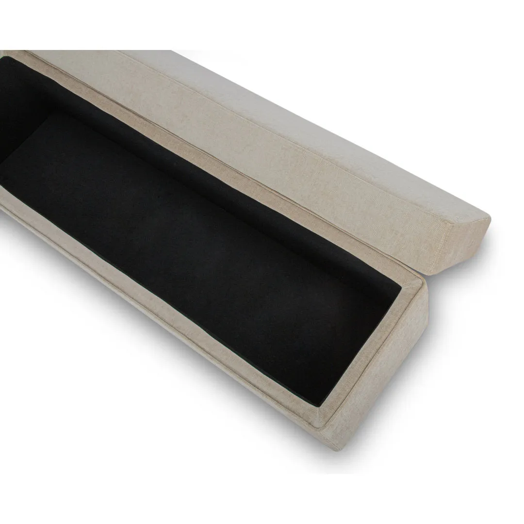 Mel MD 30, Storage Bench AllModern Upholstery Color: Honeycomb Taupe Chenille