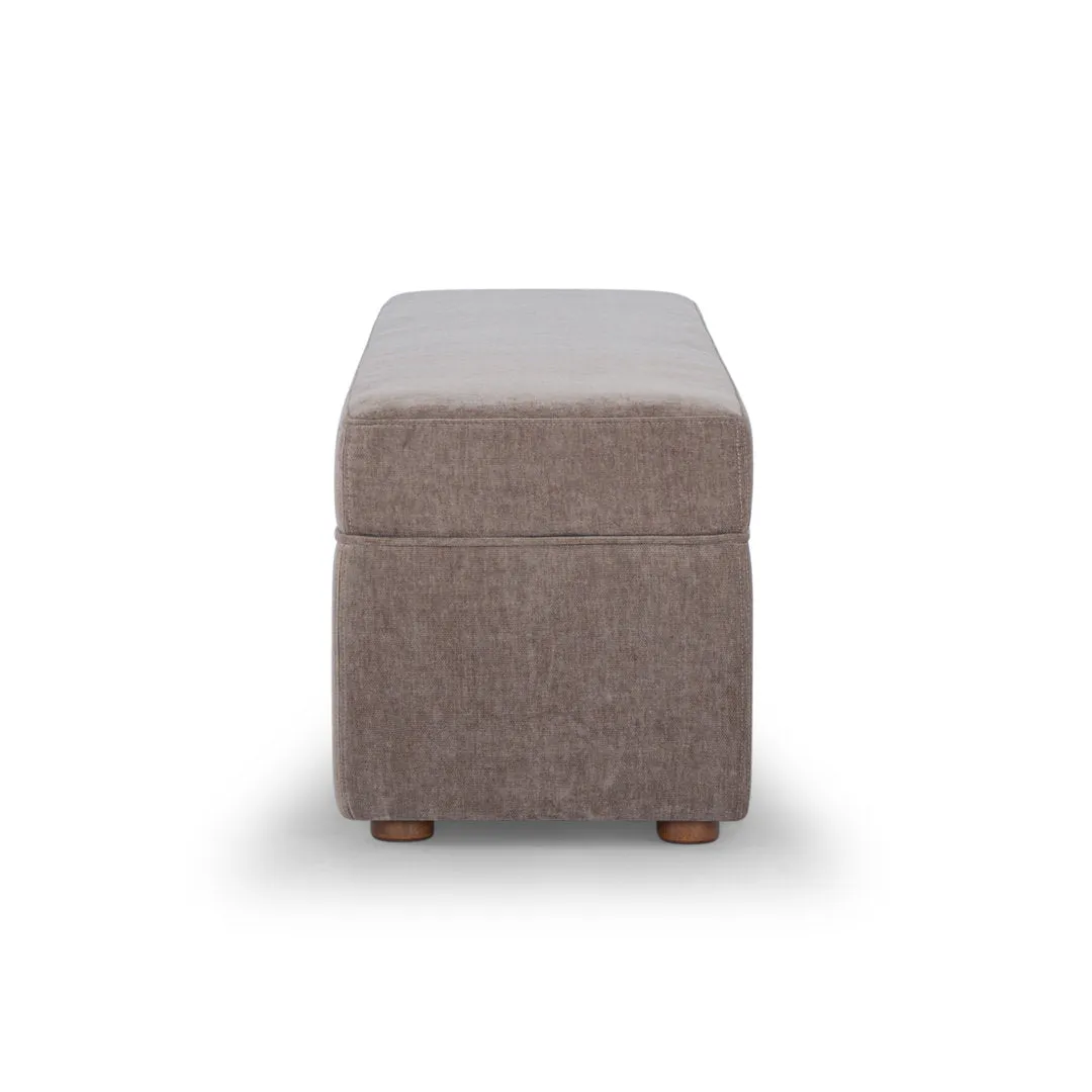 Mel MD 30, Storage Bench AllModern Upholstery Color: Honeycomb Walnut Chenille