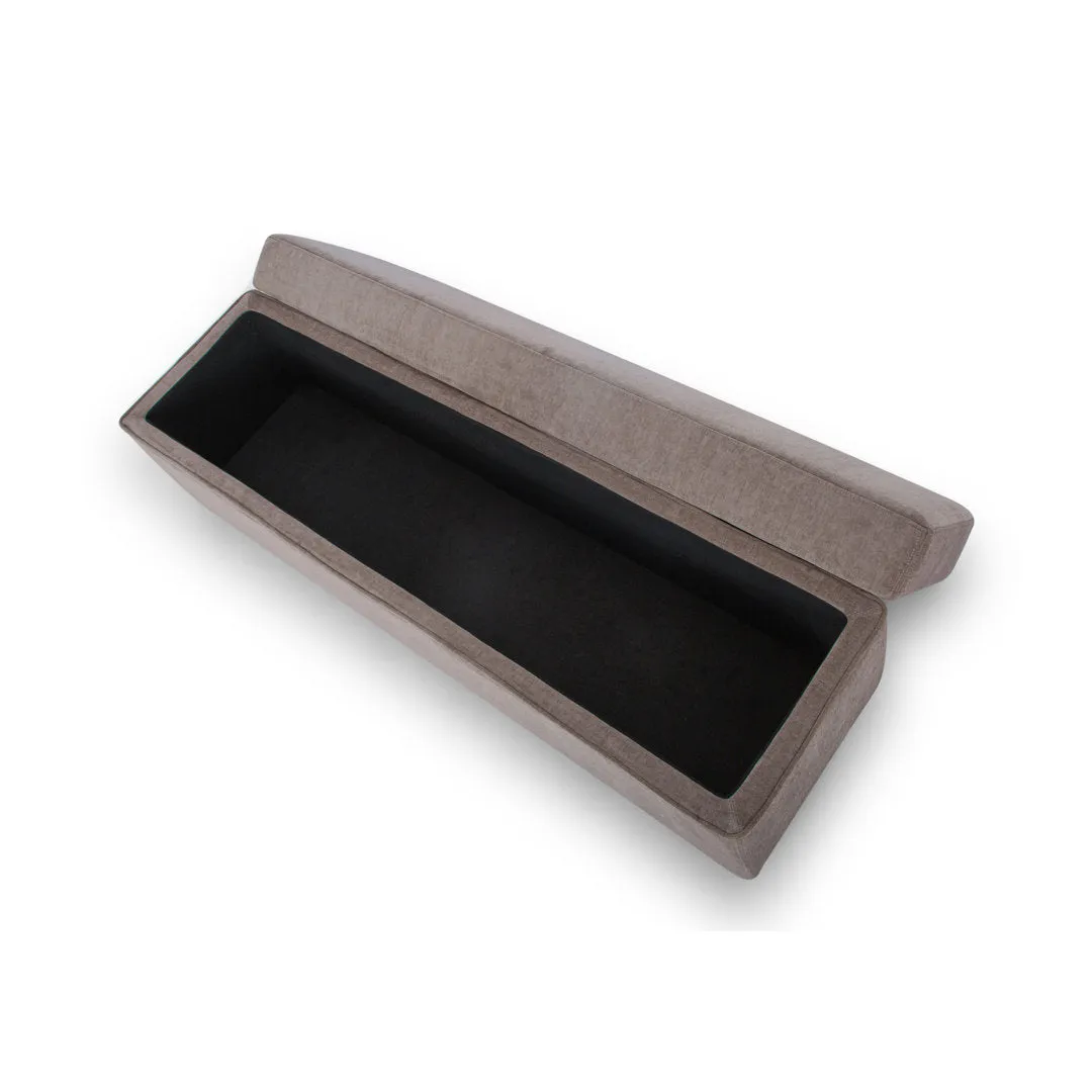 Mel MD 30, Storage Bench AllModern Upholstery Color: Honeycomb Walnut Chenille