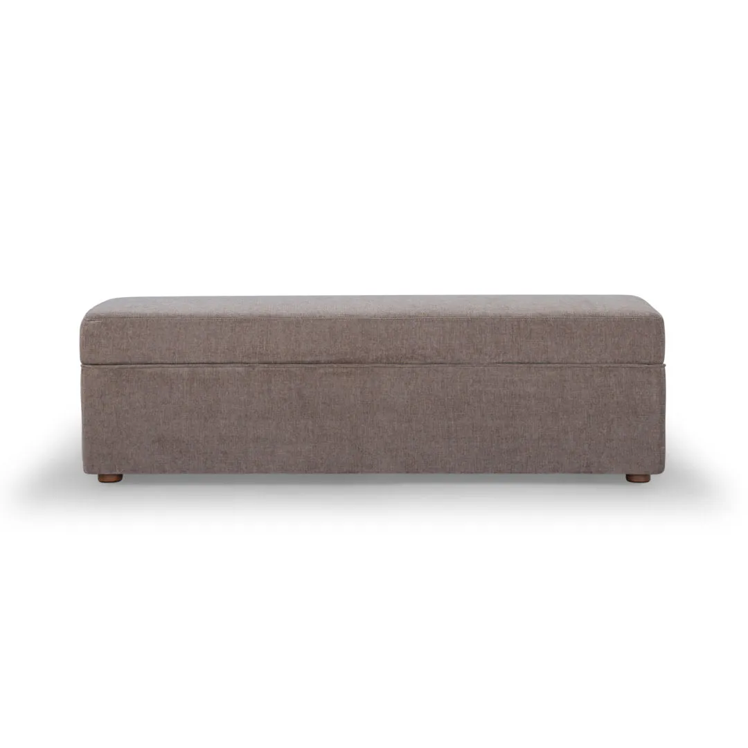 Mel MD 30, Storage Bench AllModern Upholstery Color: Honeycomb Walnut Chenille