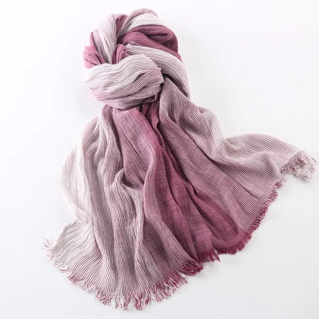 Men Women Cotton Scarves