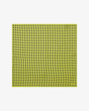 Men's Silk Geometric Pocket Square - Skytree Lime
