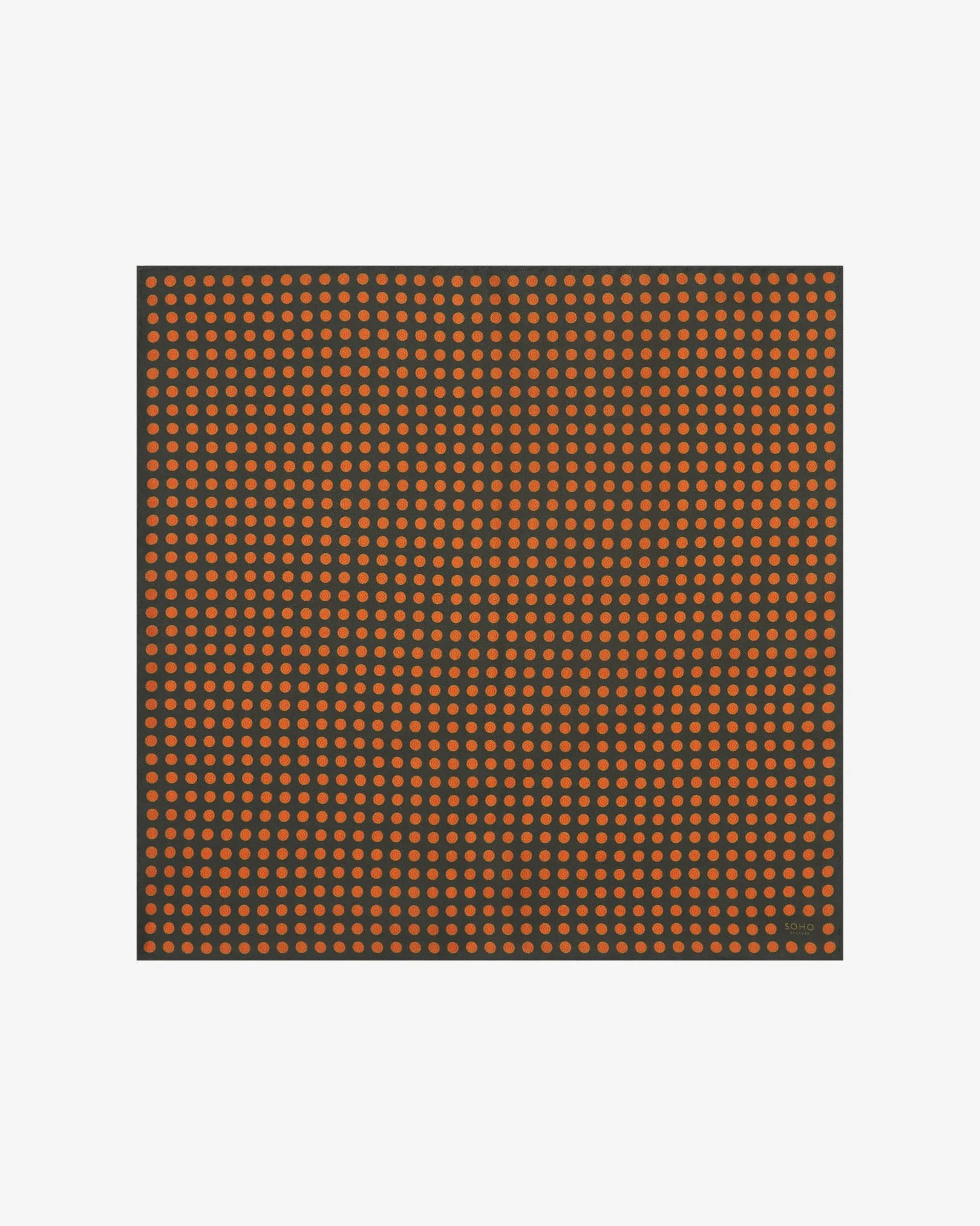 Men's Silk Geometric Pocket Square - Skytree Olive