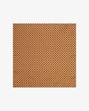 Men's Silk Geometric Pocket Square - The Toshima