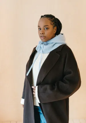 Merino Hood in Blue