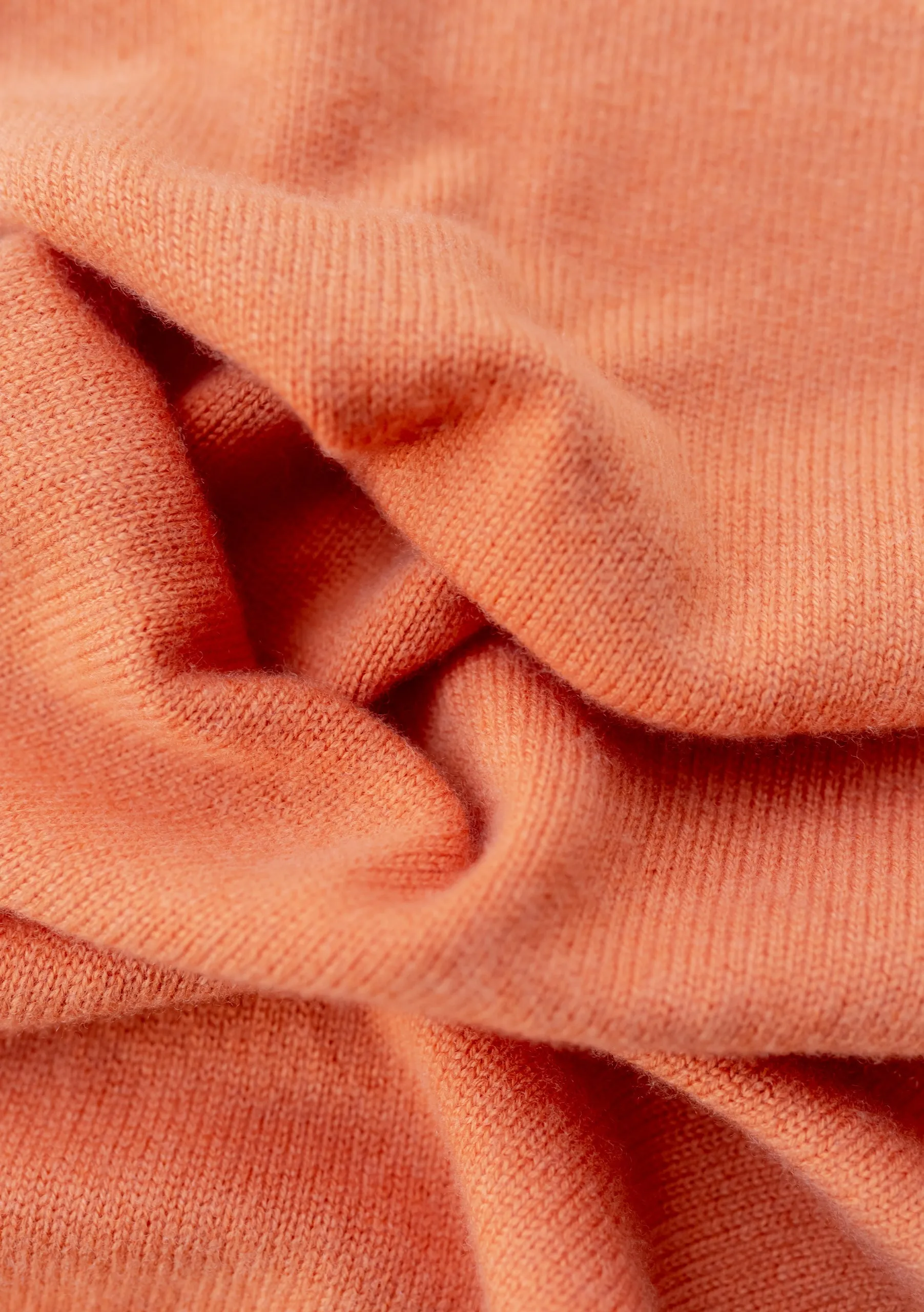 Merino Triangle Scarf in Apricot