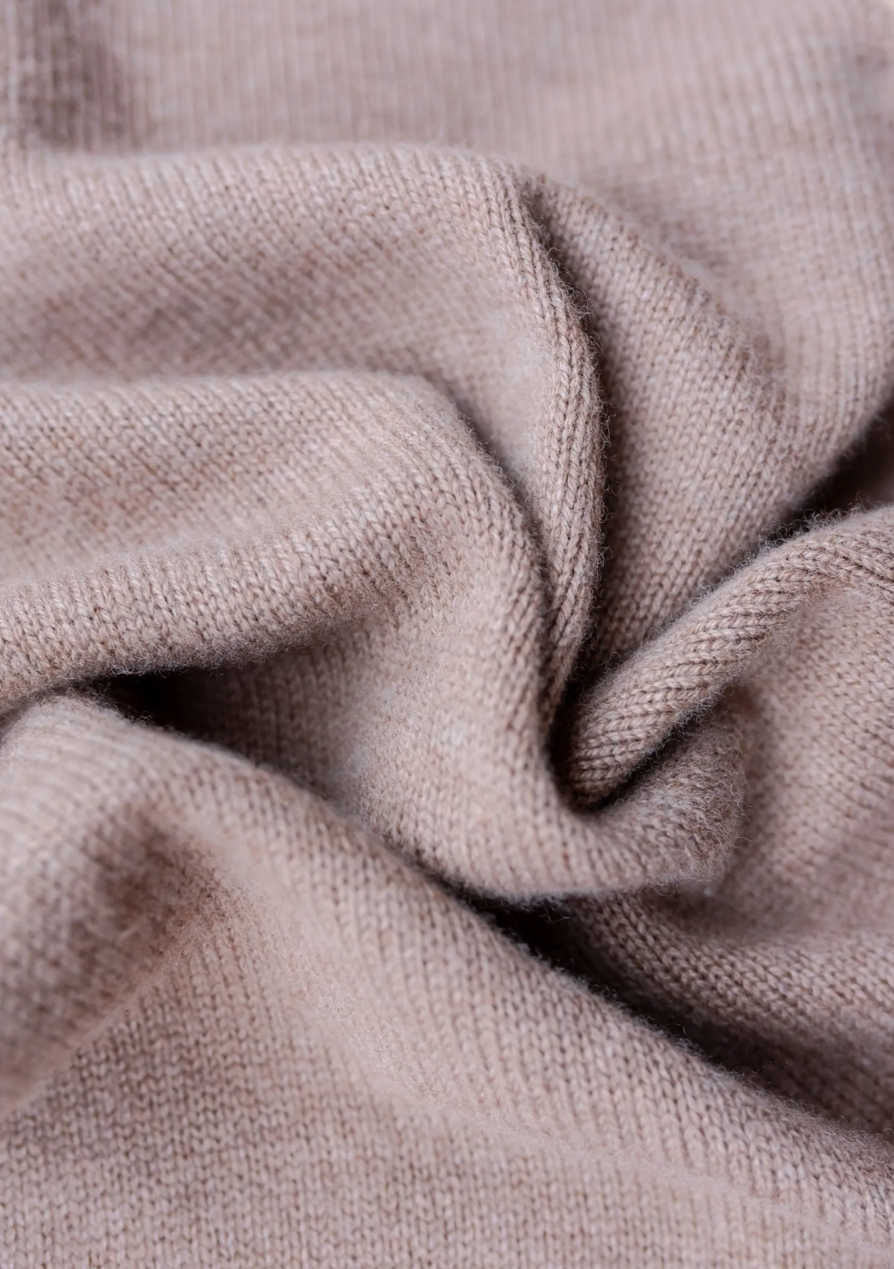Merino Triangle Scarf in Coffee