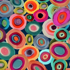 Merino/Silk Scarf - Beautiful Circles