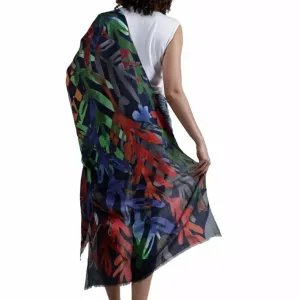 Merino/Silk Scarf - Foliage