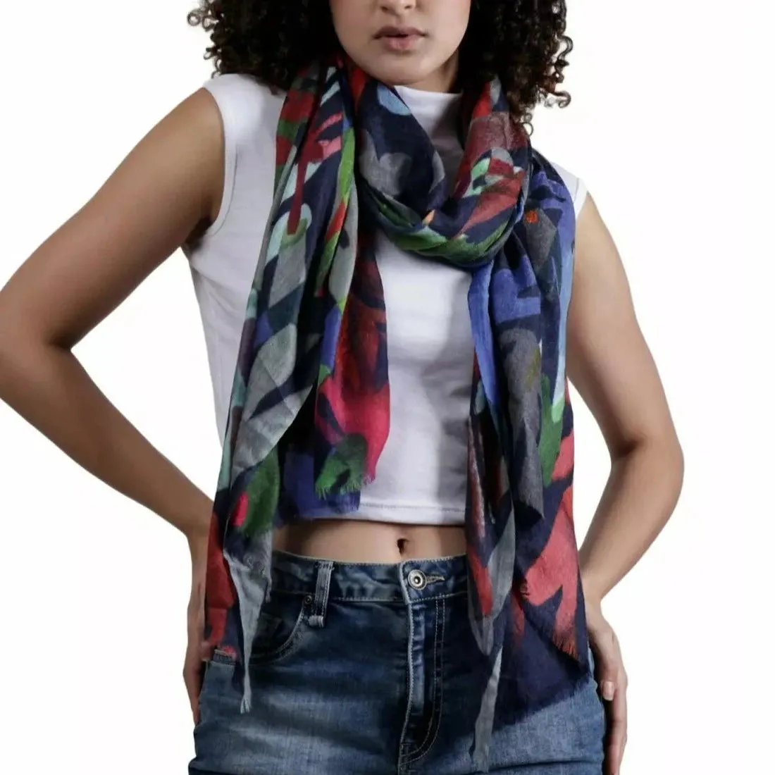 Merino/Silk Scarf - Foliage