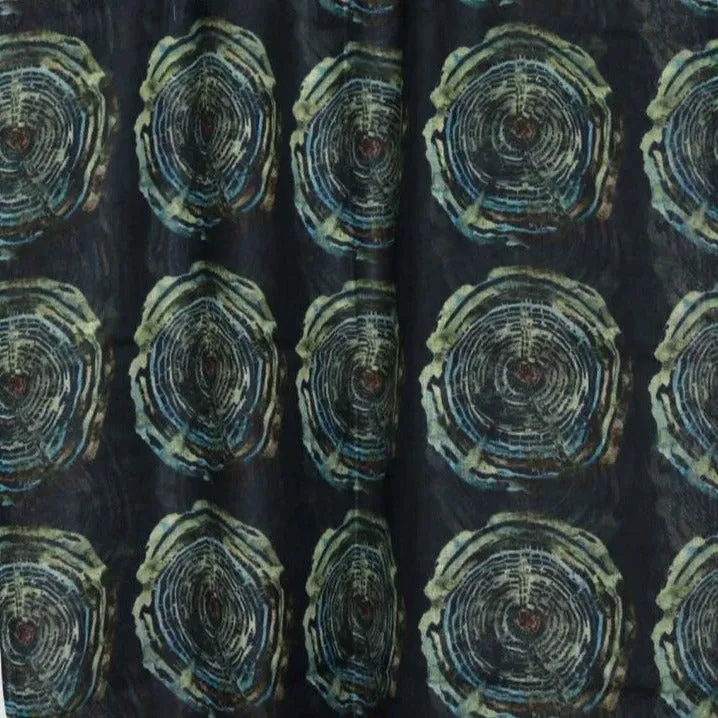 Merino/Silk Scarf - Green Tree