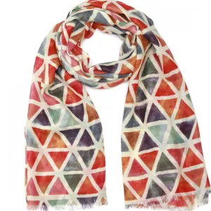Merino/Silk Scarf - Multicolour