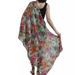Merino/Silk Scarf - Rose