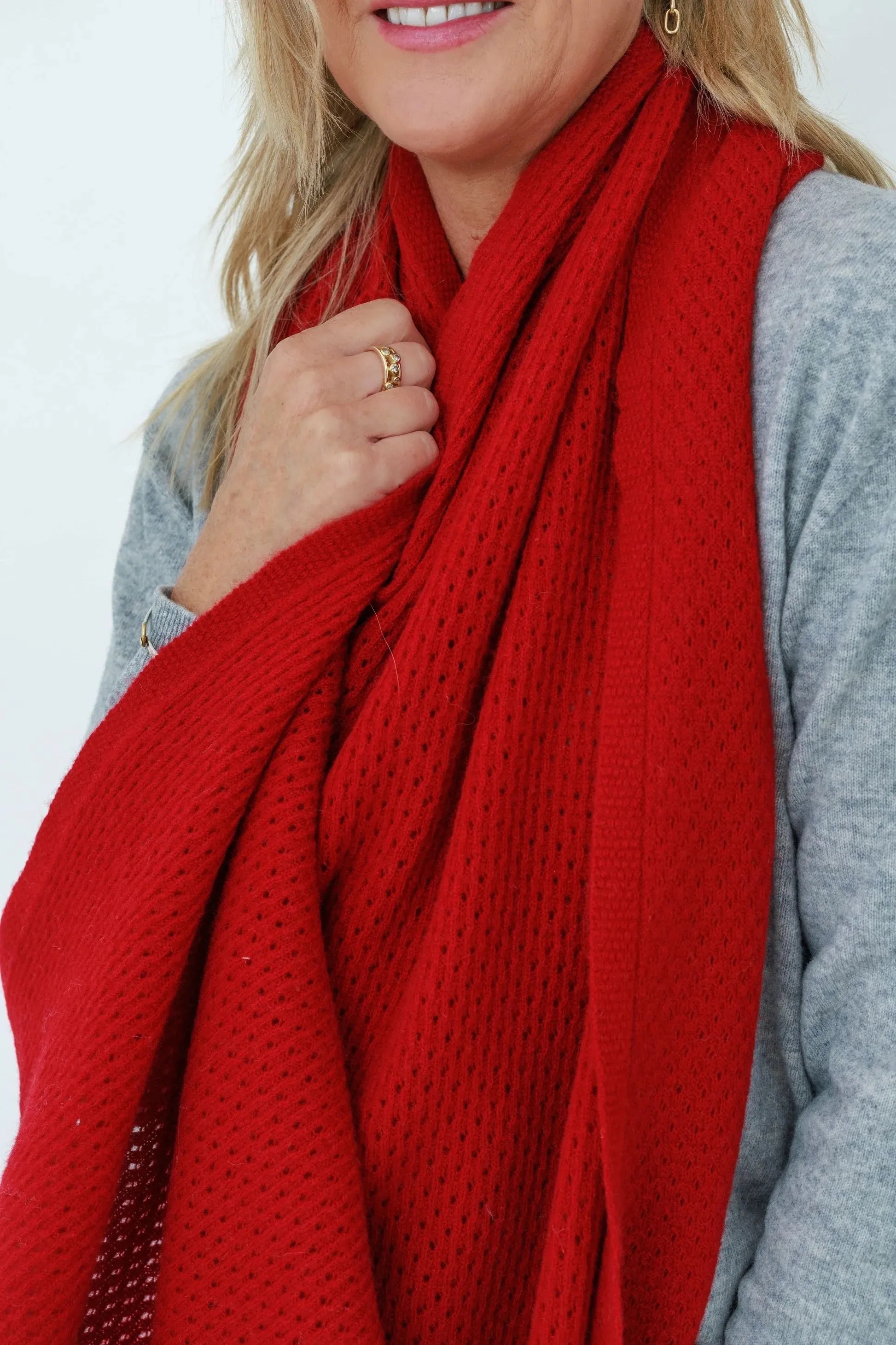 MerinoSnug - Mansfield Wool Knitted Wrap - Australian Made