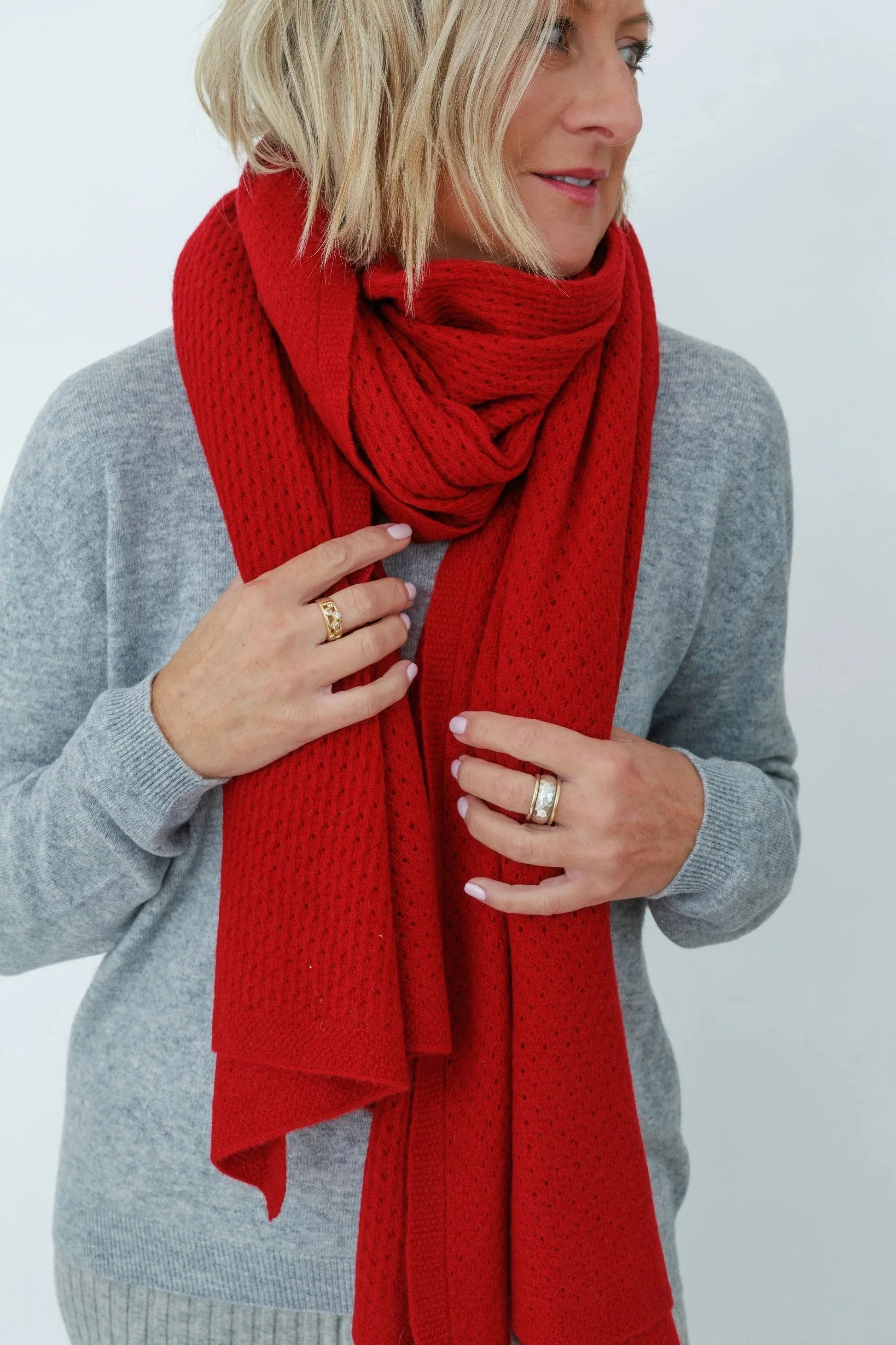 MerinoSnug - Mansfield Wool Knitted Wrap - Australian Made