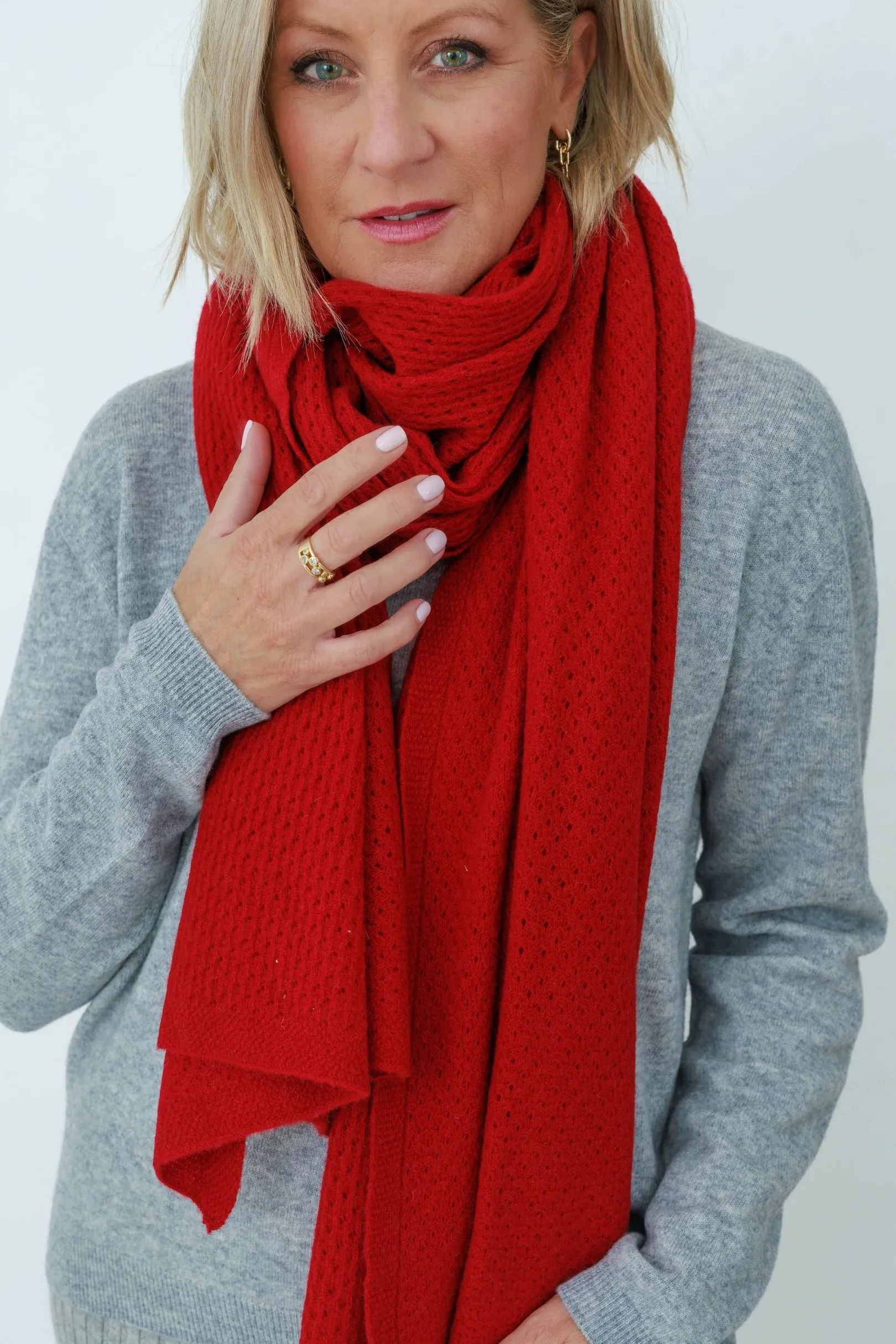MerinoSnug - Mansfield Wool Knitted Wrap - Australian Made