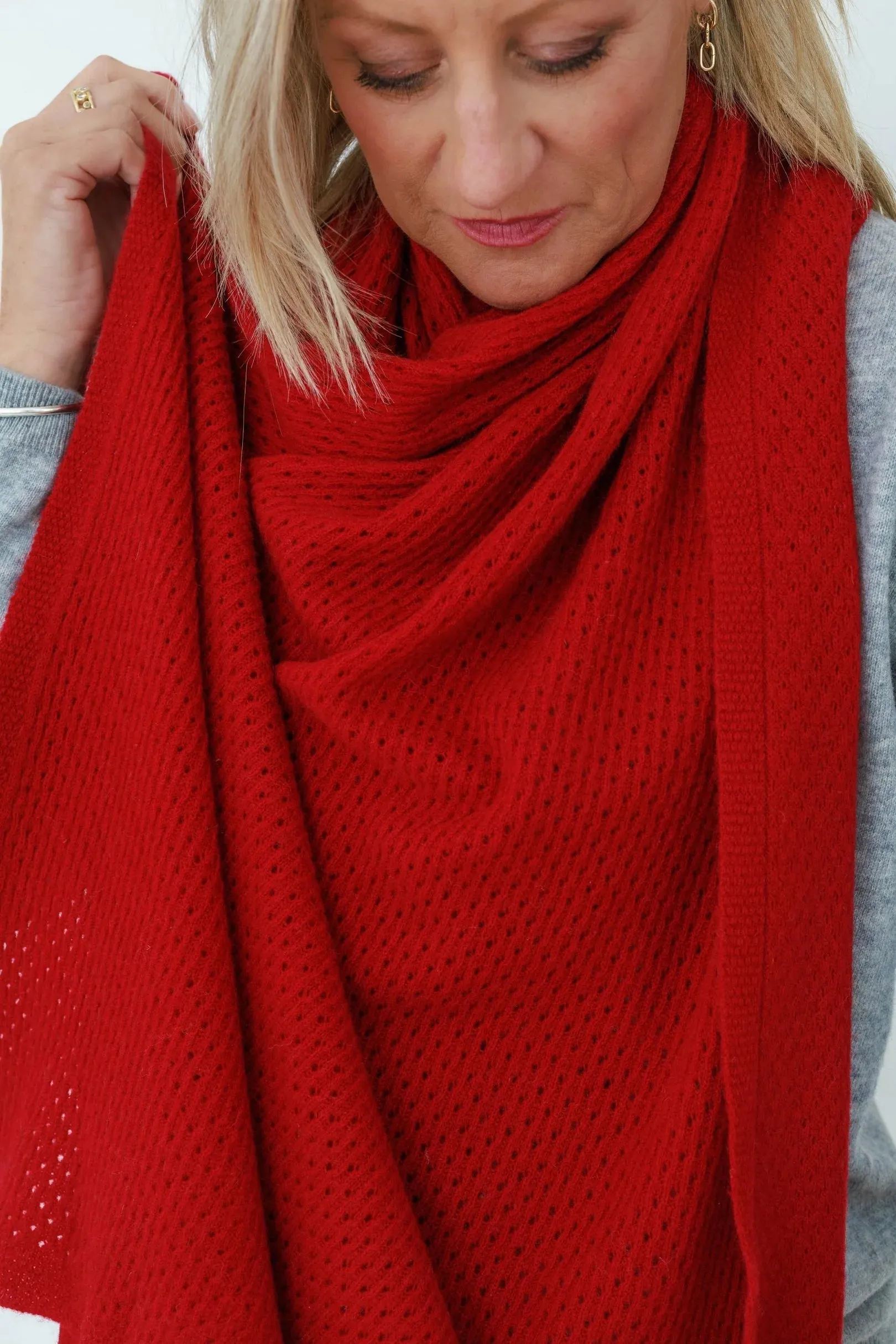 MerinoSnug - Mansfield Wool Knitted Wrap - Australian Made