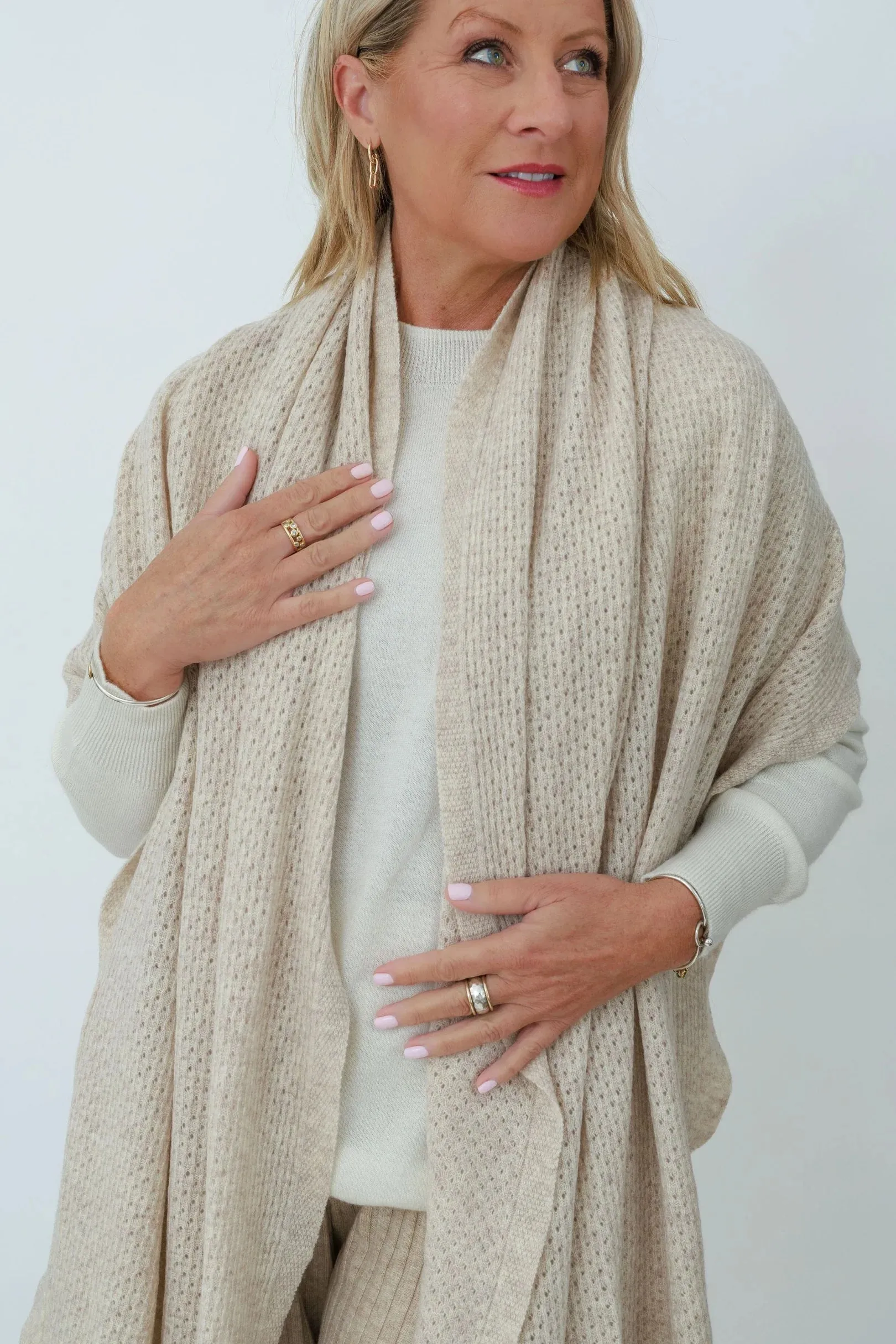 MerinoSnug - Mansfield Wool Knitted Wrap - Australian Made