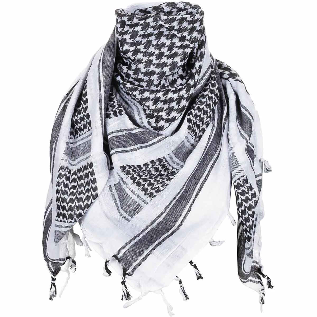 MFH Shemagh Head Scarf Black / White