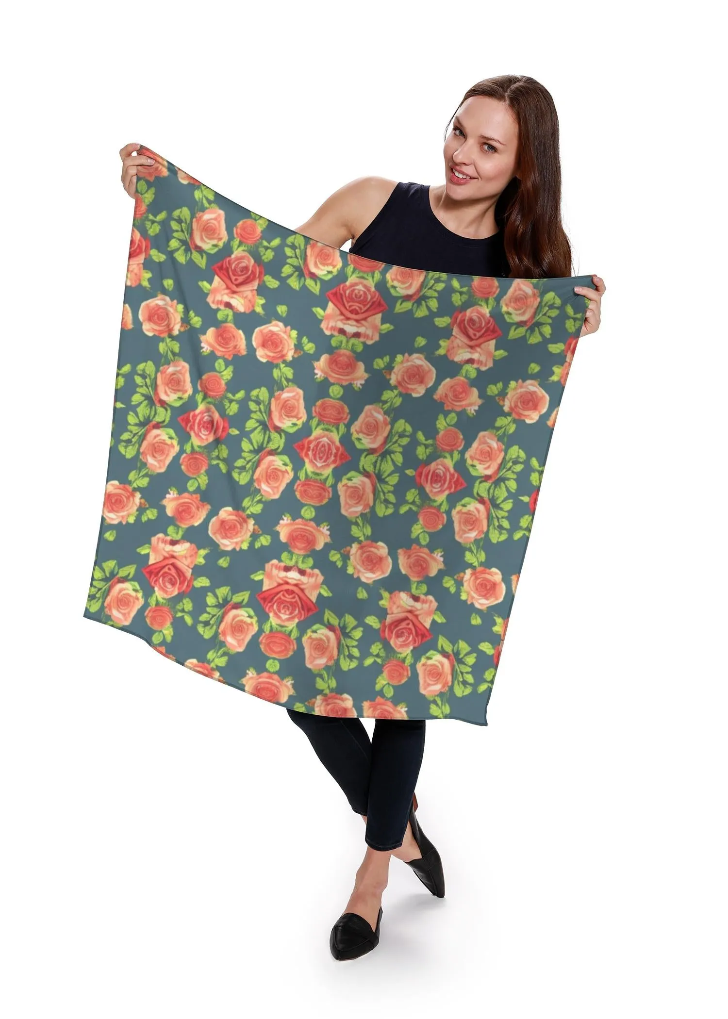 mid century retro floral