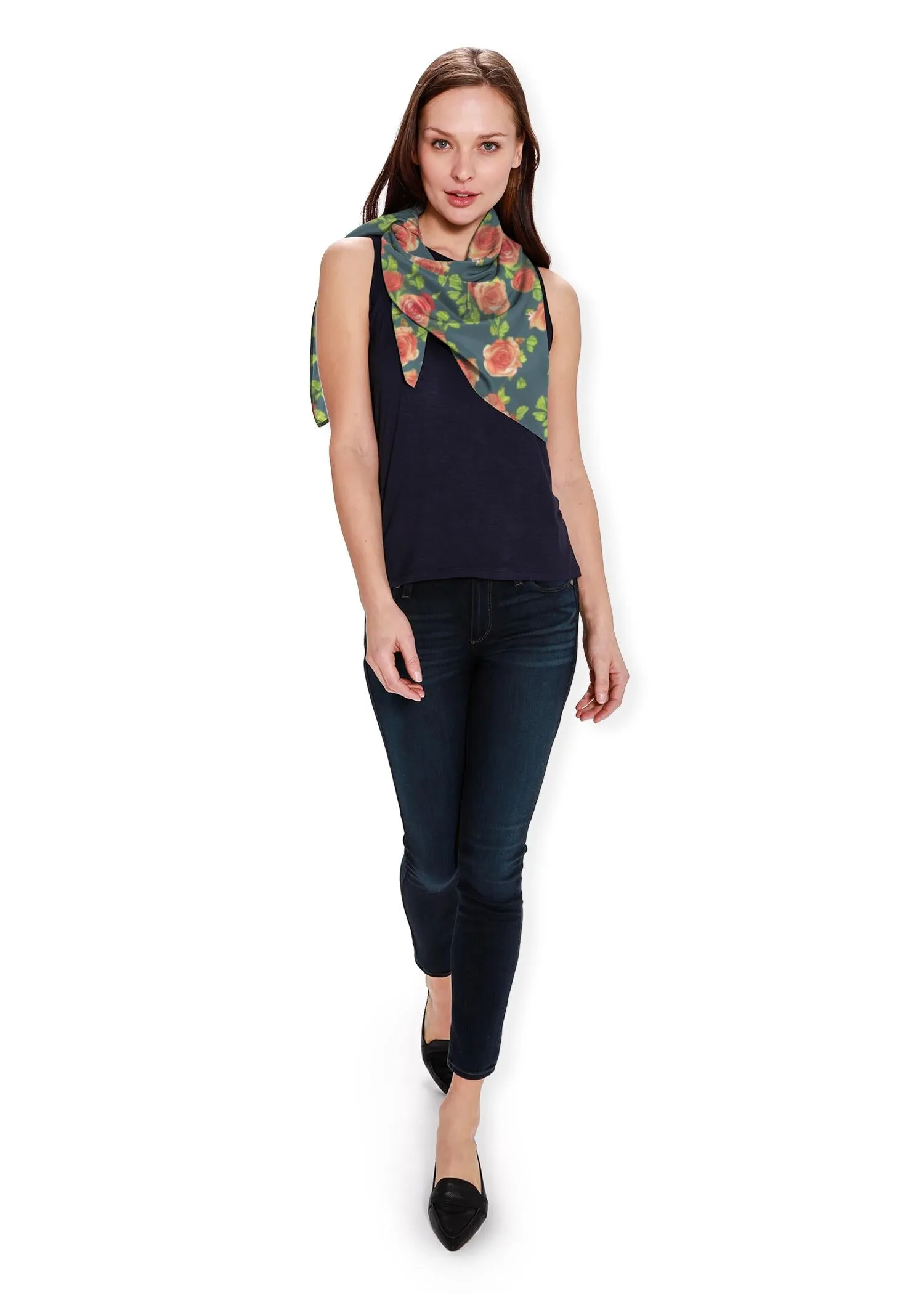 mid century retro floral