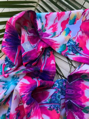 Mirror Hibiscus Infinity scarf