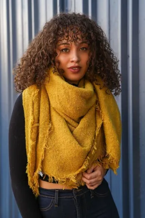 Mohair Scarves For Women, Solid Color Winter Scarf
