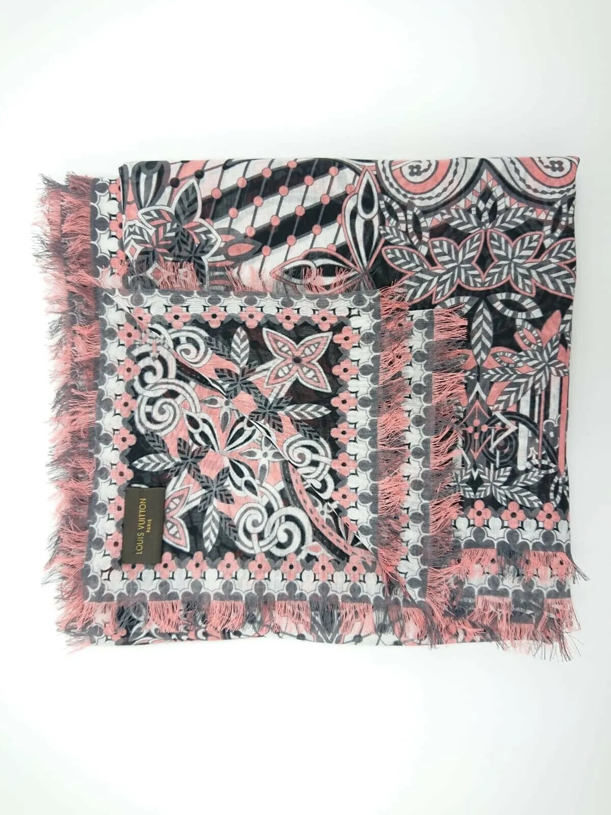 Monogram Flower Stole
