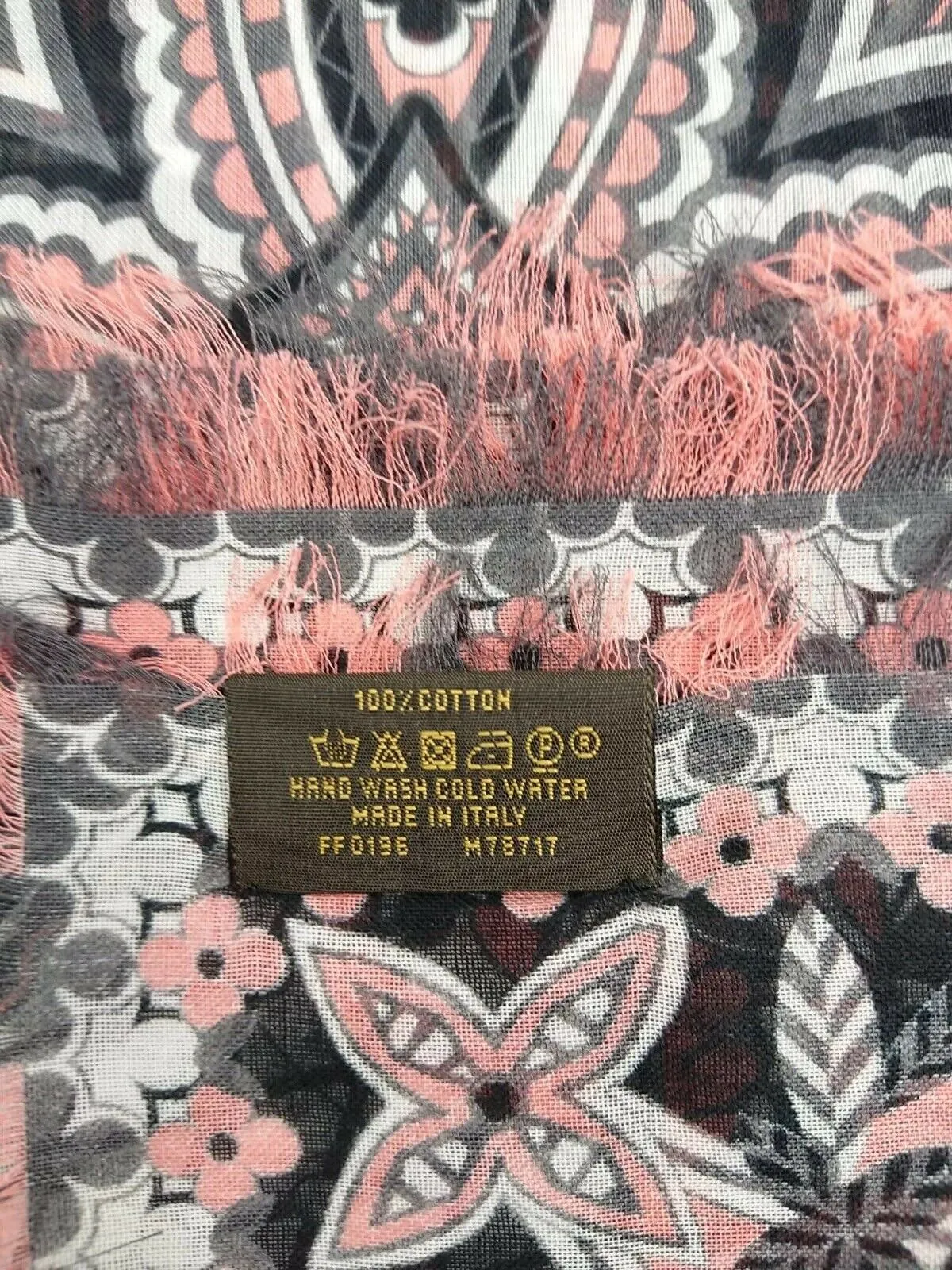 Monogram Flower Stole