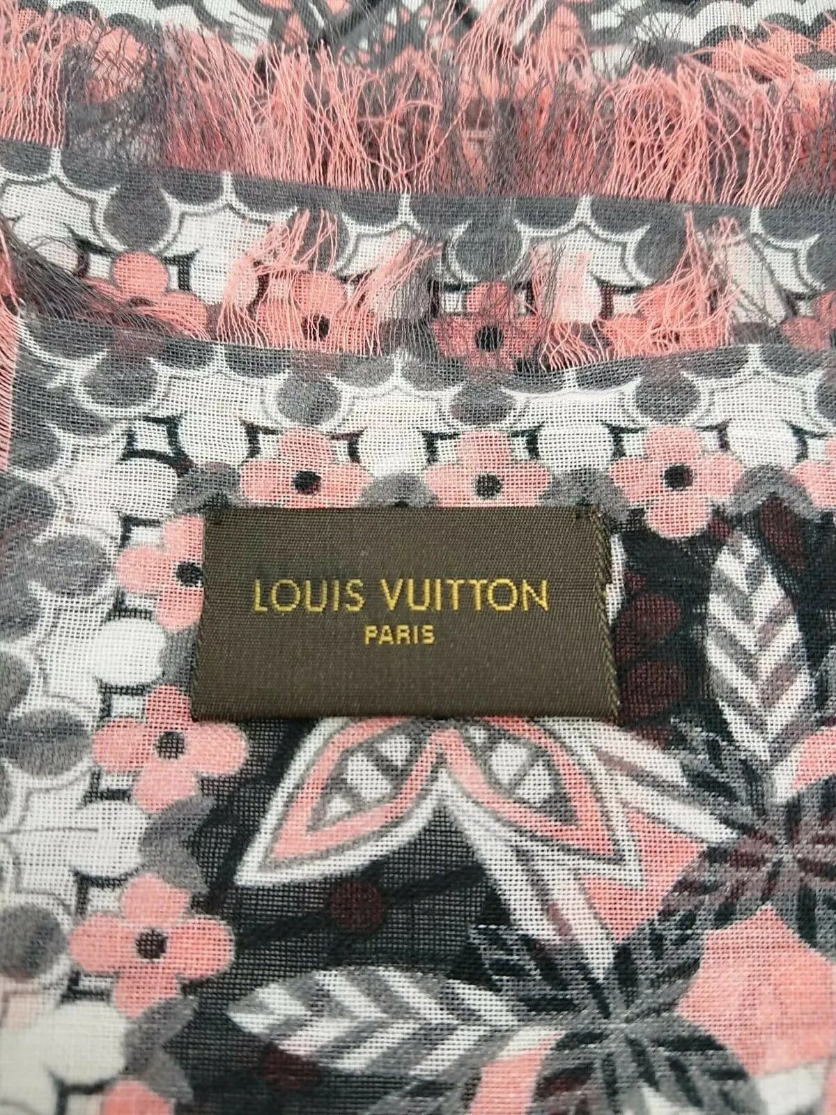 Monogram Flower Stole