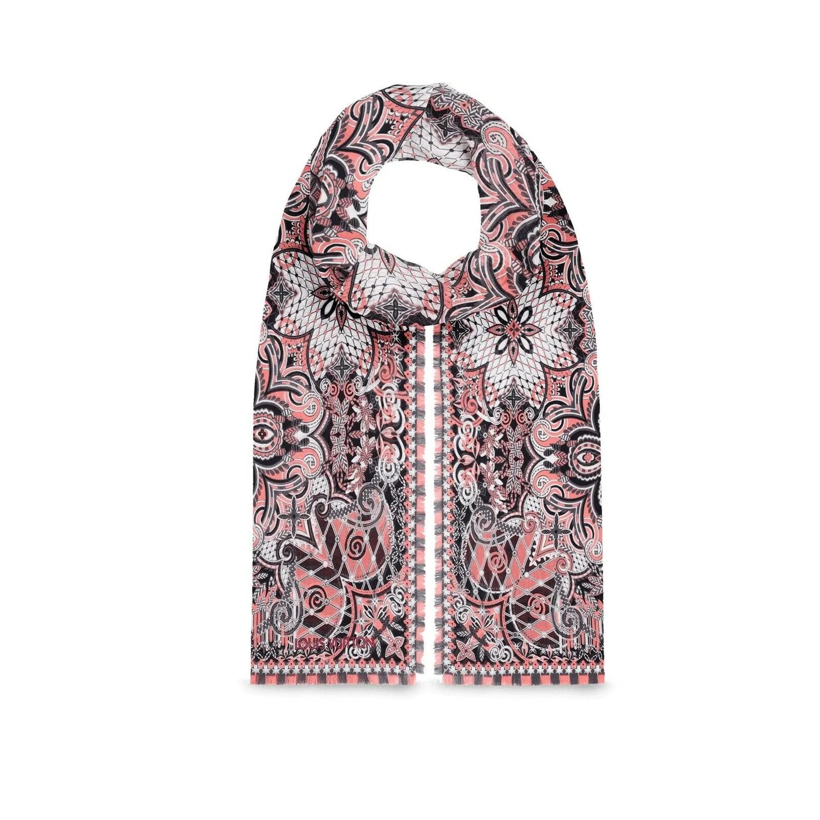 Monogram Flower Stole