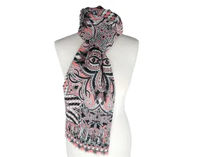 Monogram Flower Stole
