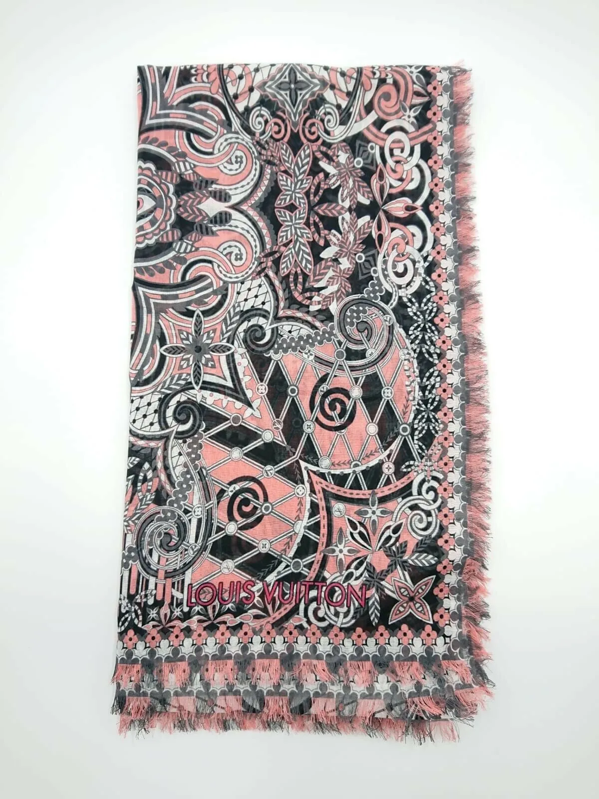 Monogram Flower Stole