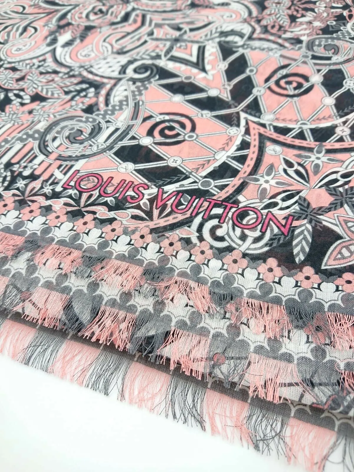 Monogram Flower Stole