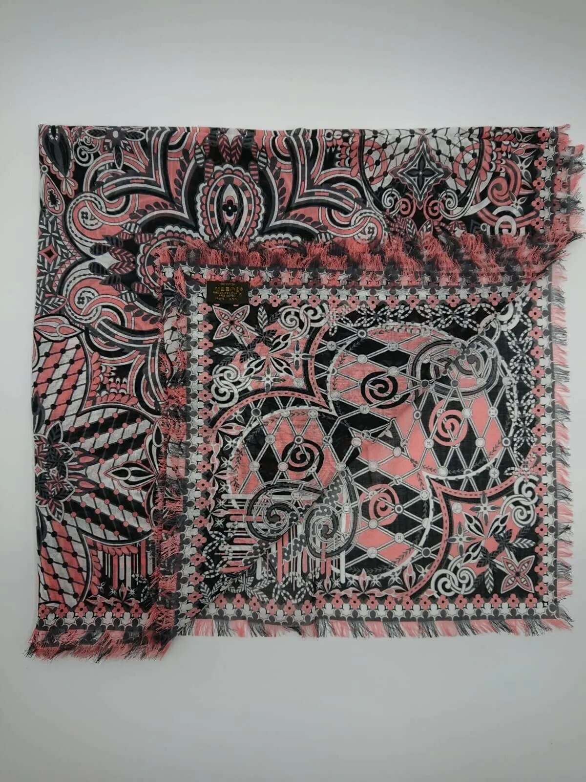 Monogram Flower Stole