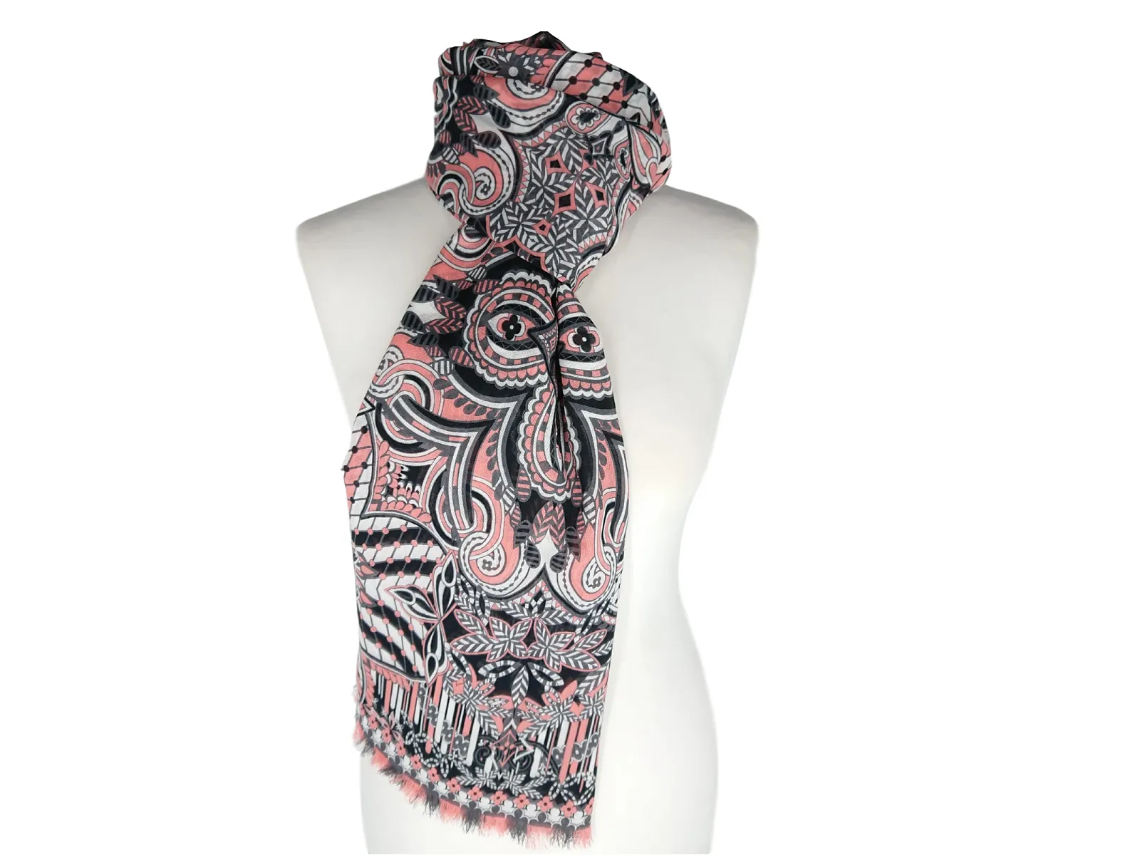 Monogram Flower Stole