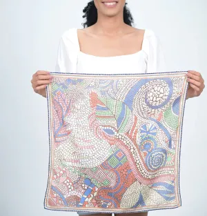 Mosaic Print Bandana in Brown