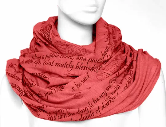 Mother's Day Infinity Scarf Coral color