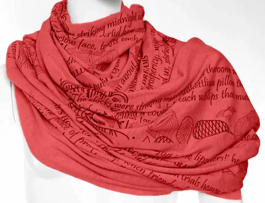 Mother's Day Infinity Scarf Coral color