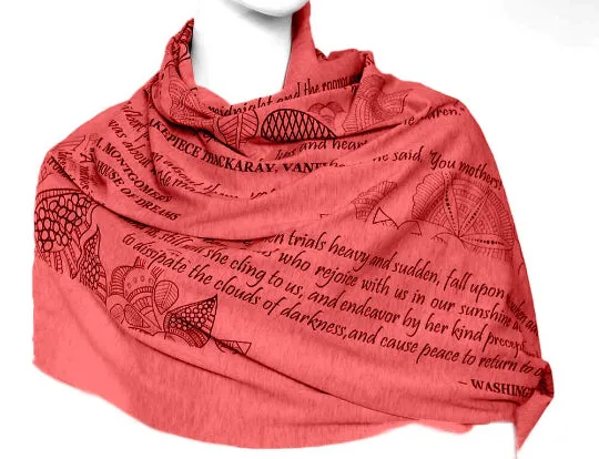 Mother's Day Infinity Scarf Coral color